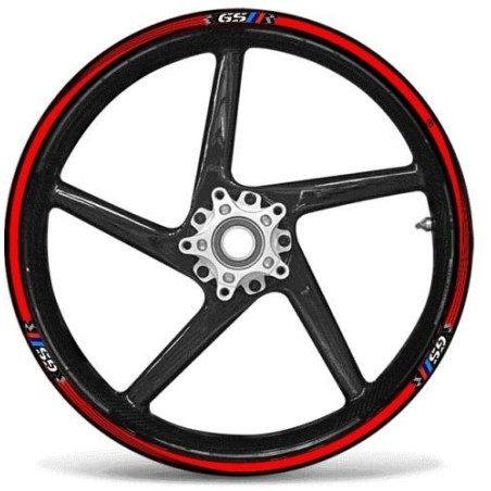 STRISCE ADESIVE compatibili per MOTO BMW GS adesivi CERCHI 17" 19" tuning RALLY