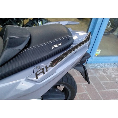 2 ADESIVI in resina gel PROTEZIONE MANIGLIE compatibili per scooter kymco AK 550