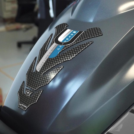 PARASERBATOIO SMALL ADESIVI 3D CARBONIO PROTEZIONE x SERBATOIO SLIM per MOTO BMW