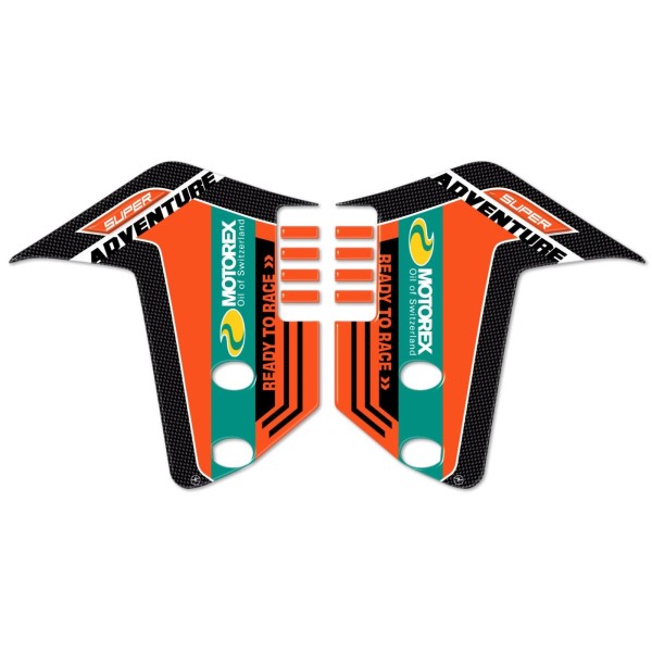 ADESIVI 3D PROTEZIONI LATERALI PARAFANGO compatibile per KTM 1290 SUPER ADVENTURE