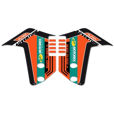 ADESIVI 3D PROTEZIONI LATERALI PARAFANGO compatibile per KTM 1290 SUPER ADVENTURE