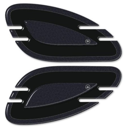 2 PEGATINAS GEL 3D PROTECCIONES LATERALES DEPOSITO para MOTO retro VINTAGE cafe racer