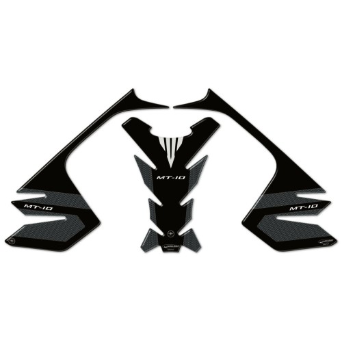 KIT DE ADHESIVOS DE RESINA GEL 3D PROTECCIONES compatibles para depósitos de moto YAMAHA MT-10