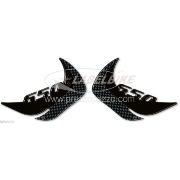 PROTECCIONES LATERALES DEPÓSITO gel 3D compatibles para KAWASAKI MOTO ER-6n 2012-16