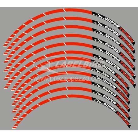 TIRAS ADHESIVAS para LLANTAS DE 17 -19 PULGADAS compatibles con MOTOCICLETAS YAMAHA SUPER Tenere