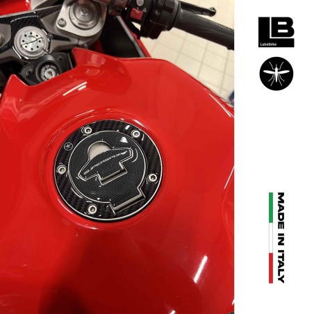Adhesivo protector de tapón de depósito 3D compatible con motos Ducati Supersport