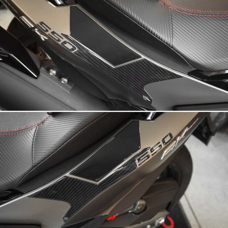 Adhesivos laterales de protección debajo del asiento compatibles con Kymco Ak550 Premium