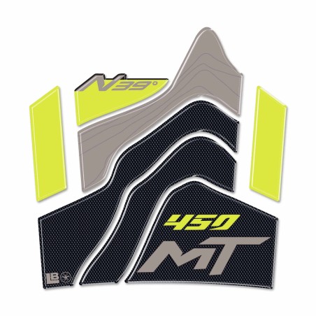 Paraserbatoio Adesivo 3D Protezione serbatoio moto compatibile con CFMOTO 450MT