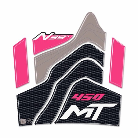 Paraserbatoio Adesivo 3D Protezione serbatoio moto compatibile con CFMOTO 450MT
