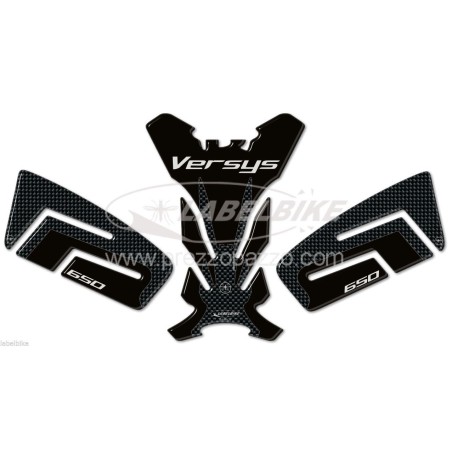 KIT DE PEGATINAS en PROTECCIONES DE RESINA GEL 3D compatibles para MOTO KAWASAKI VERSYS 650