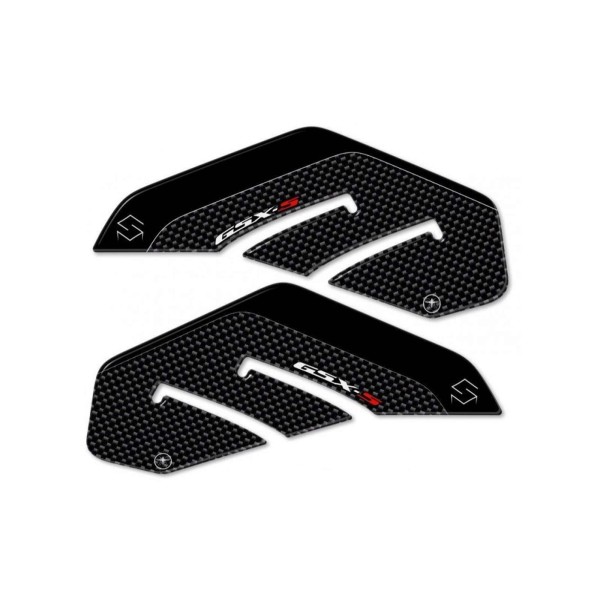 2 ADESIVI 3D PROTEZIONI LATERALI COMPATIBILI x MOTO SUZUKI GSXS GSX-S 750 Carbon