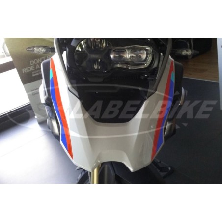 2 PEGATINAS DE GEL 3D BIGOTE DELANTERO compatibles para MOTO BMW GS R1200 desde 2017