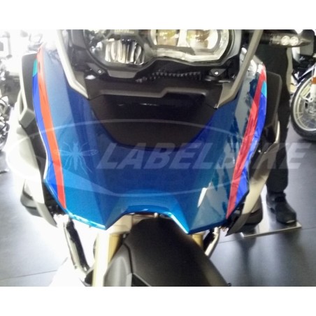 2 PEGATINAS DE GEL 3D BIGOTE DELANTERO compatibles para MOTO BMW GS R1200 desde 2017