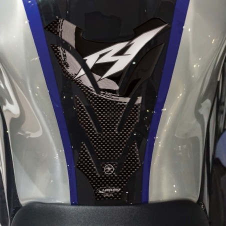 PARASERBATOIO ADESIVI 3D CARBONIO x PROTEZIONE SERBATOIO per MOTO YAMAHA R1 R 1