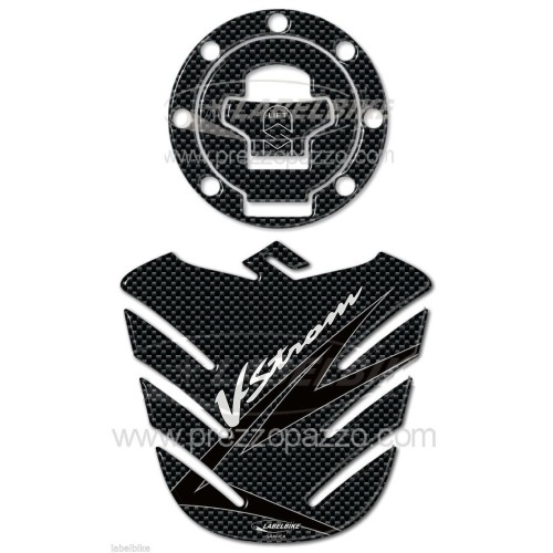 KIT ADESIVI 3D PROTEZIONE SERBATOIO COMPATIBILI per MOTO SUZUKI Vstrom 2002-2011