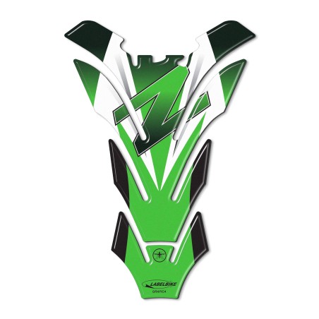 PROTECCIÓN DEPÓSITO ADHESIVO 3D compatible KAWASAKI Z750 Z1000 Z 750-1000 Verde