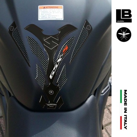 PARASERBATOIO ADESIVO PROTEZIONE COMPATIBILE per MOTO SUZUKI GSXS GSX-S Carbon