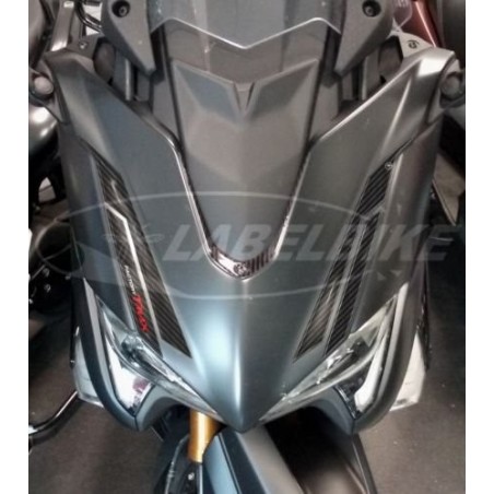 kit ADESIVI-stickers 3D COMPATIBILI per YAMAHA FRONTALE TMAX 530 Carbon 2017-2019