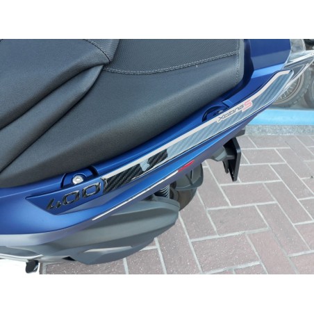 2 PEGATINAS PROTECCIÓN MANGO 3D compatibles para kymco XCITING S 400 2018-2023