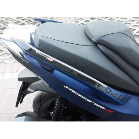 2 PEGATINAS PROTECCIÓN MANGO 3D compatibles para kymco XCITING S 400 2018-2023