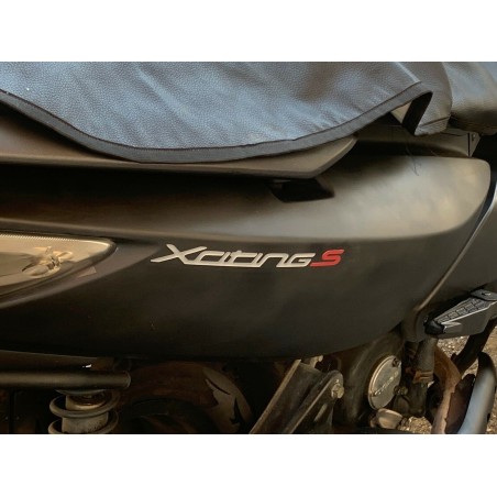 2 ADESIVI 3D SCRITTE XCITING S compatibili per Scooter KYMCO 400i 2018 - 2023