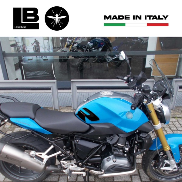 2 PROTECCIONES LATERALES DEPÓSITO Adhesivos 3D compatibles para MOTO BMW R1200R 2015-19