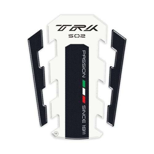PARASERBATOIO RESINATO 3D PROTEZIONE compatibile per moto BENELLI TRK 502 Bianco