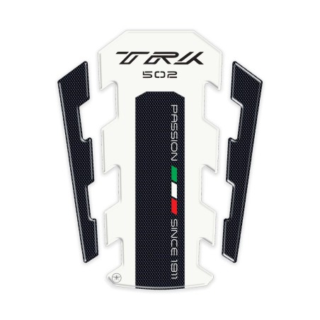 PARASERBATOIO RESINATO 3D PROTEZIONE compatibile per moto BENELLI TRK 502 Bianco