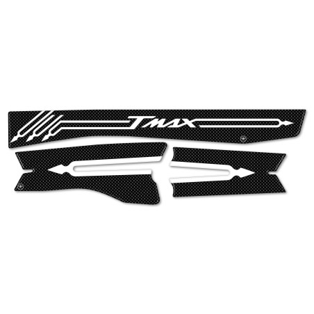 ADESIVI 3D carbonio TMAX 530 compatibili per CARTER CINGHIA YAMAHA T max 2012-16