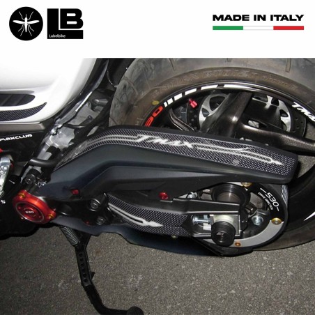 ADESIVI 3D carbonio TMAX 530 compatibili per CARTER CINGHIA YAMAHA T max 2012-16
