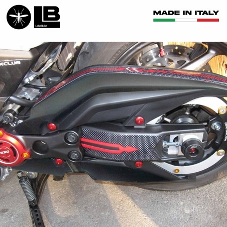 ADESIVI 3D carbonio TMAX 530 compatibili per CARTER CINGHIA YAMAHA T max 2012-16