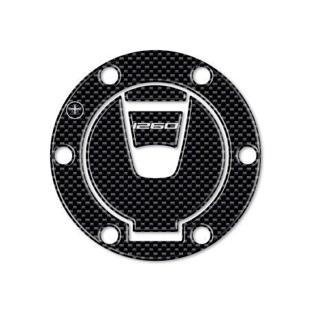 PEGATINA DE CARBONO 3D KEYLESS Tapón Depósito para MOTO DUCATI MULTISTRADA 1260