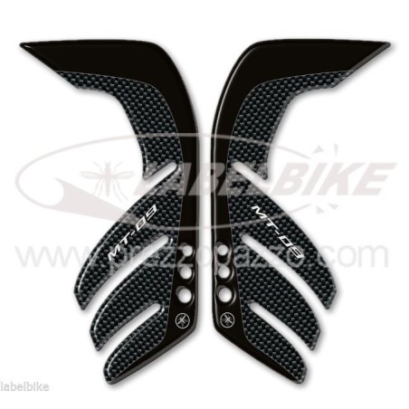 2 ADESIVI gel PROTEZIONI LATERALI SERBATOIO compatibili per MOTO YAMAHA MT-09