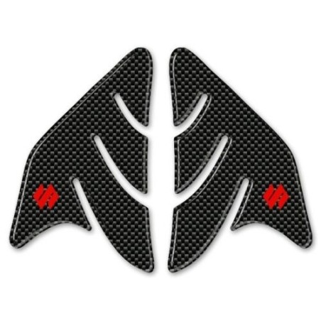 3D CARBON STICKERS SIDE TANK PROTECTIONS compatible with SUZUKI MOTORCYCLES