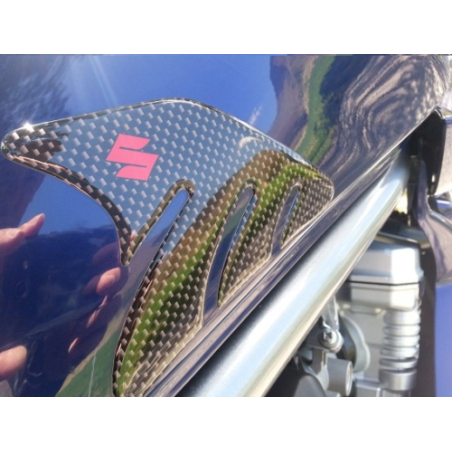 PEGATINAS 3D DE CARBONO PROTECCIONES LATERALES DE DEPÓSITO compatibles para MOTOCICLETAS SUZUKI