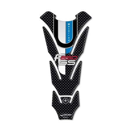 Paraserbatoio Adesivo Resina 3D Carbonio compatibile con Moto Bmw F650 Gs F650gs