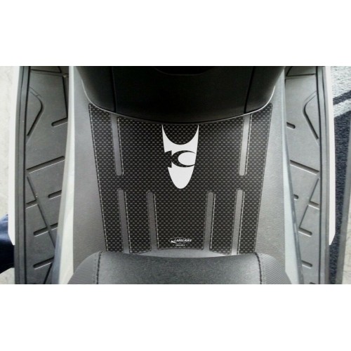 PEGATINA PROTECCIÓN ESTRIBERAS de resina 3D compatible para Kymco XCITING 400 2012-2017