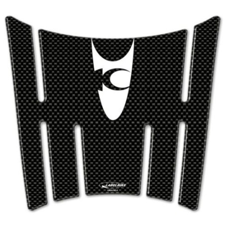 PEGATINA PROTECCIÓN ESTRIBERAS de resina 3D compatible para Kymco XCITING 400 2012-2017