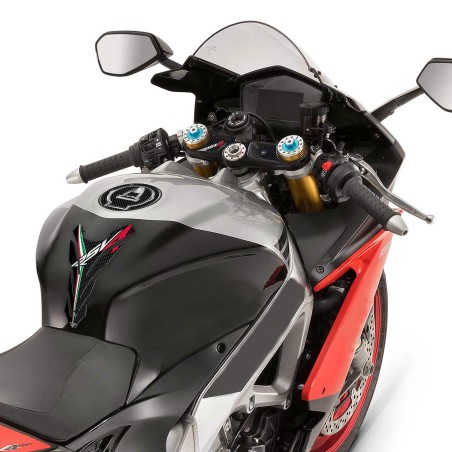 KIT ADESIVI/STICKERS in RESINA gel 3D compatibili per MOTO APRILIA RSV4 carbon