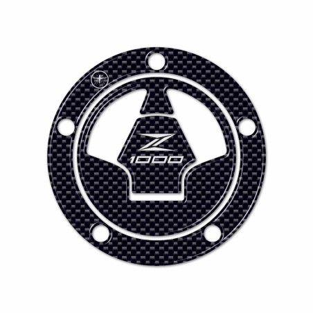ADESIVO 3D CARBONIO PROTEZIONE TAPPO SERBATOIO compatibile MOTO KAWASAKI Z1000
