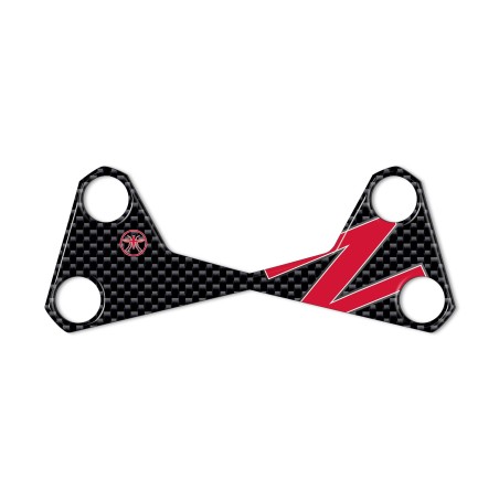 Adesivo 3D PIASTRA FORCELLA compatibile per MOTO KAWASAKI Z750 Z1000 z ROSSA