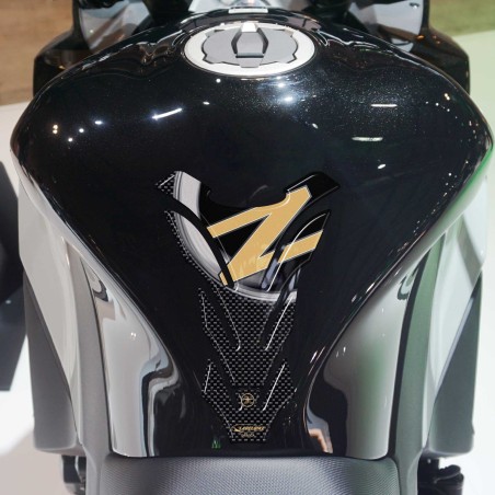 PARASERBATOIO STICKER 3D SERBATOIO compatibile per MOTO KAWASAKI Z750 Z1000 oro