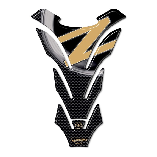 PEGATINA DEPÓSITO 3D PROTECTOR DEPÓSITO compatible para KAWASAKI MOTO Z750 Z1000 dorado
