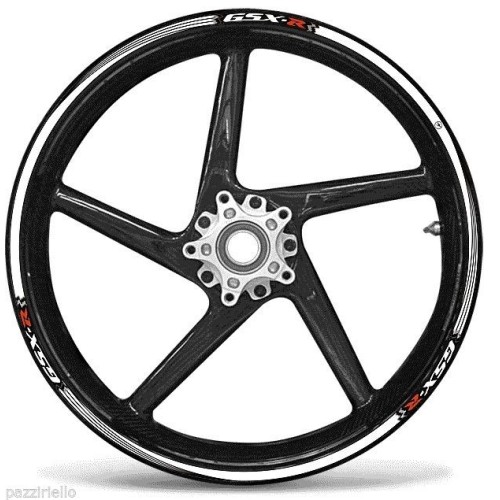 STRISCE ADESIVE per CERCHI 17 compatibili MOTO SUZUKI GSXR stickers GSX-R tuning