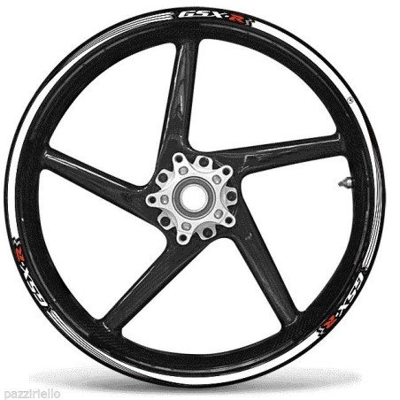 STRISCE ADESIVE per CERCHI 17 compatibili MOTO SUZUKI GSXR stickers GSX-R tuning