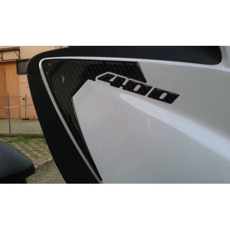 2 ADESIVI 3D GEL PROTEZIONE SPIGOLI compatibili per SUZUKI BURGMAN 400 2017-2023