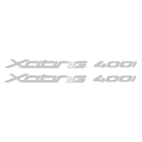 2 PEGATINAS GEL 3D PAR DE ESCRITURAS XCITING 400i compatibles para Scooters KYMCO