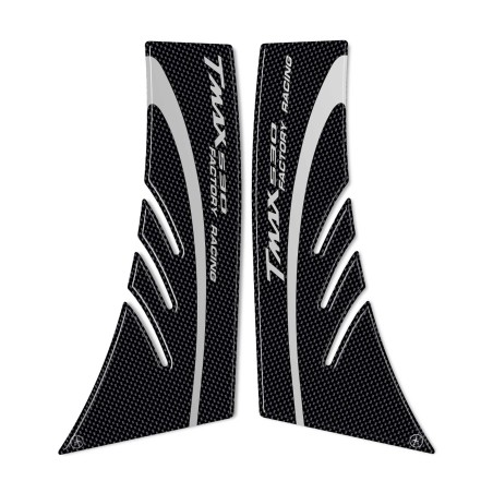 2 ADESIVI Resinati 3D Gel ERGAL compatibili per carena YAMAHA TMAX 530 2012-2016