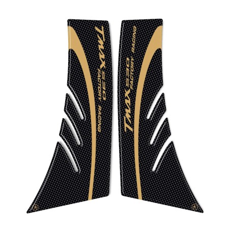 2 PEGATINAS ERGAL 3D Gel resina compatibles para carenado YAMAHA TMAX 530 2012-2016