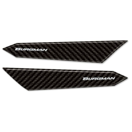 2 ADESIVI 3D fianchi cupolino compatibili scooter SUZUKI BURGMAN 400 2017-2023